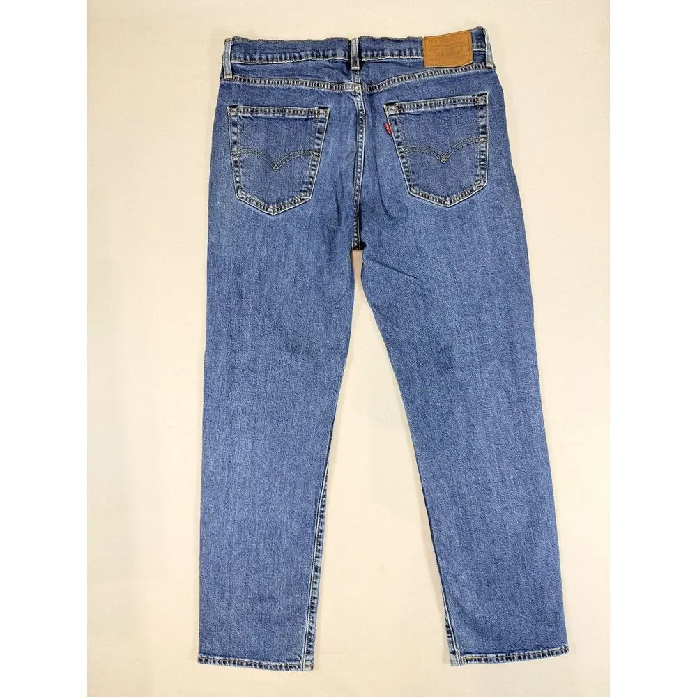 Levi's Premium 514 Straight Jeans Men's W34 L30 Blue Stretch Water<Less Denim